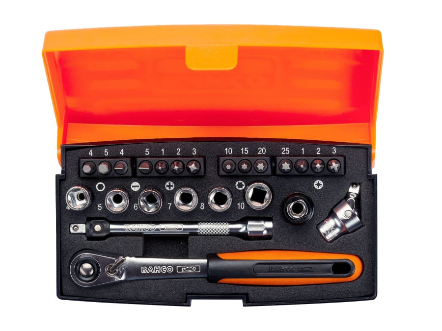 Bahco SL24 1/4in Drive Socket Set 24 Piece