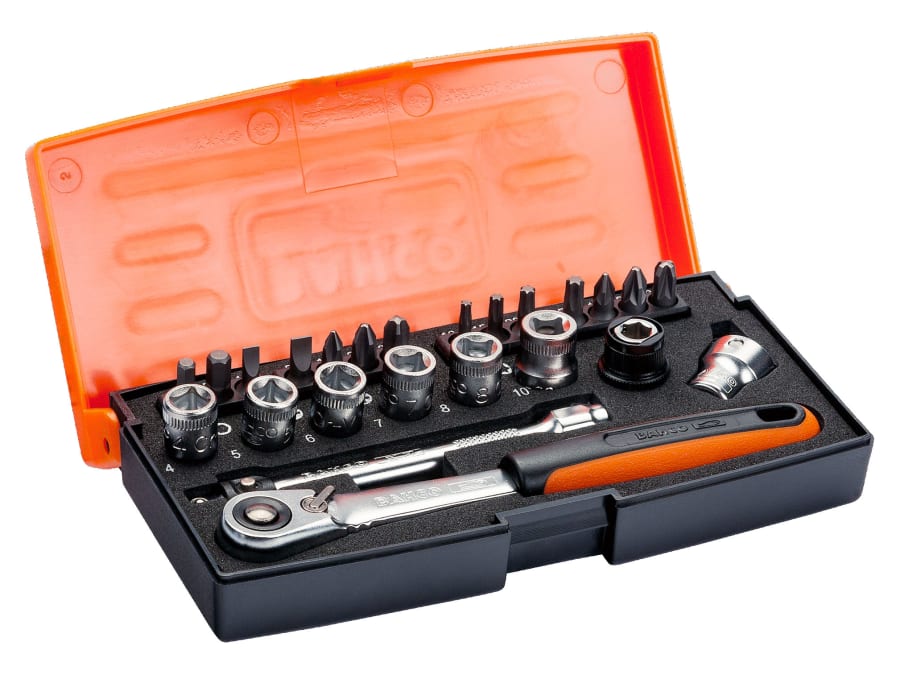 Bahco SL24 1/4in Drive Socket Set 24 Piece
