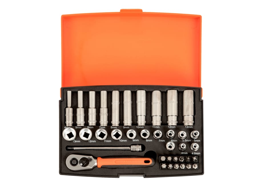 Bahco SL25L 37 Piece 1/4in Deep Drive Socket Set