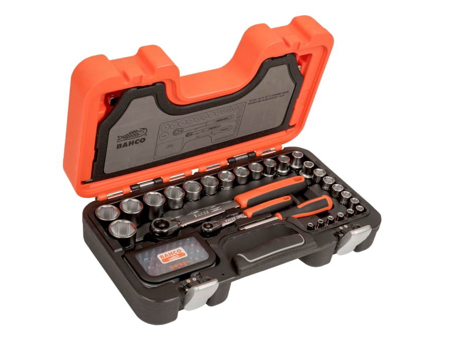 Bahco SL79 79 Piece 1/4in & 1/2in Drive Slim Socket Set