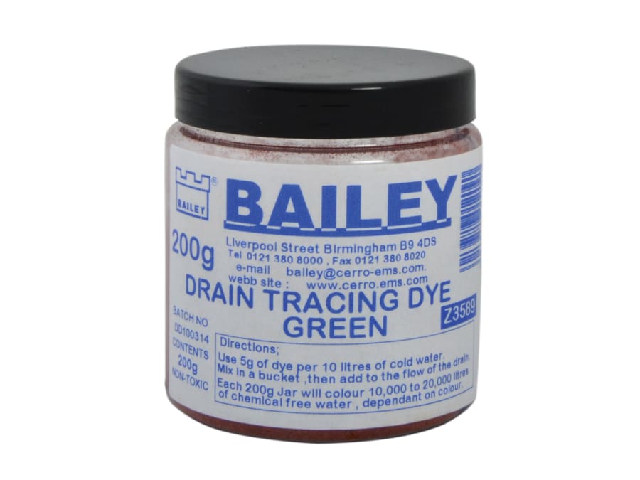 Bailey Products 3589 Green Drain Tracing Dye