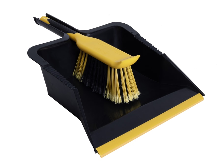 Bulldozer HQ8015BY Dustpan and Brush Set