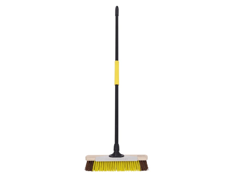 Bulldozer HQCD16BAYC4 Heavy-Duty Utility Broom with Metal Scraper 380mm