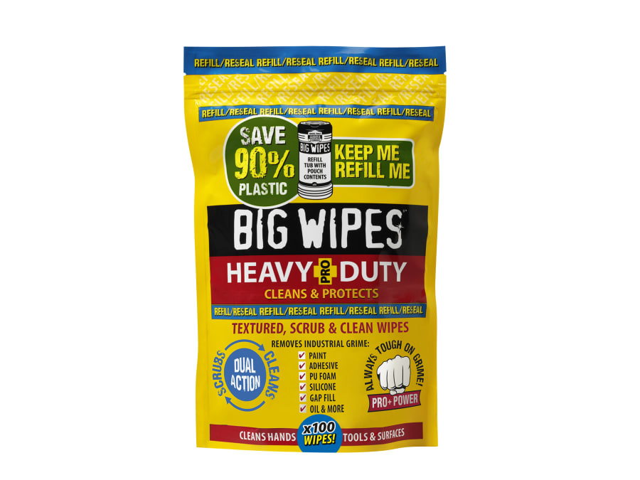 Big Wipes 2026 Heavy-Duty PRO+ Wipes Refill Pouch of 100