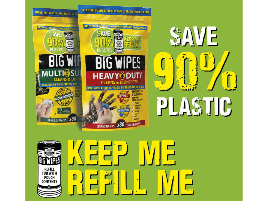 Big Wipes 2046 Multi-Surface PRO+ Bio Wipes Refill Pouch of 80