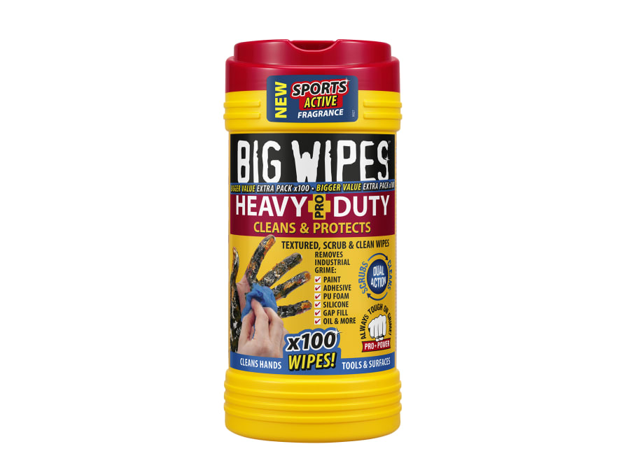 Big Wipes 24200000 Heavy-Duty Pro+ Wipes Tub of 100