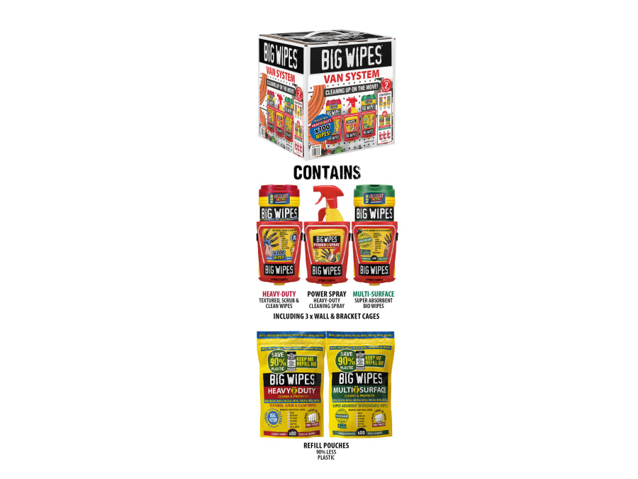 Big Wipes 24440080 Van System