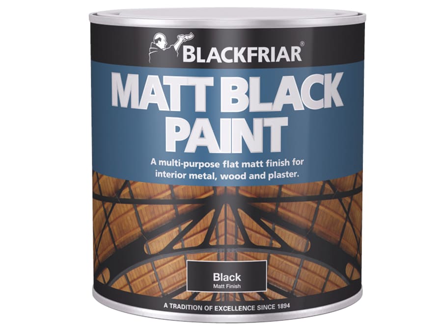 Blackfriar BF0520001E1 Matt Black Paint 500ml