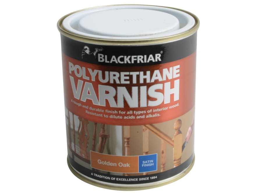 Blackfriar BF0260001E1 Satin Golden Oak Polyurethane Varnish 500ml