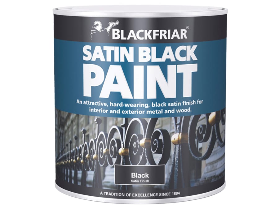 Blackfriar BF0520003E1 Satin Black Paint 500ml
