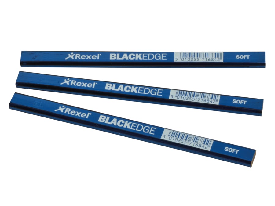 Blackedge 34328 Carpenter's Pencils-Blue / Soft (Card 12)