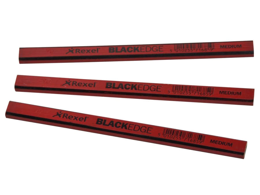 Blackedge 34330 Carpenter's Pencils-Red / Medium