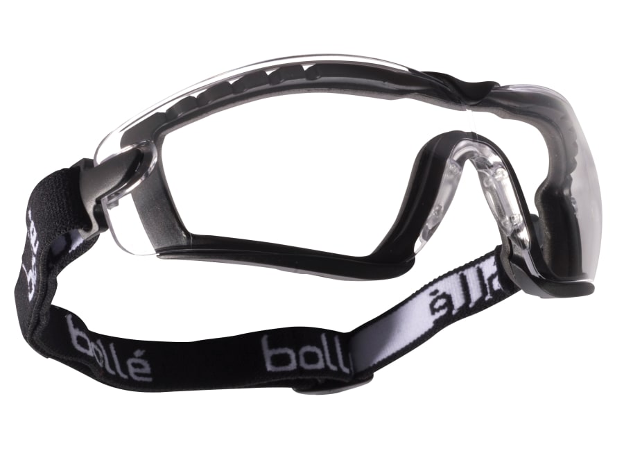 Bolle Safety COBFSPSI Platinum Safety Glasses with Strap Clear