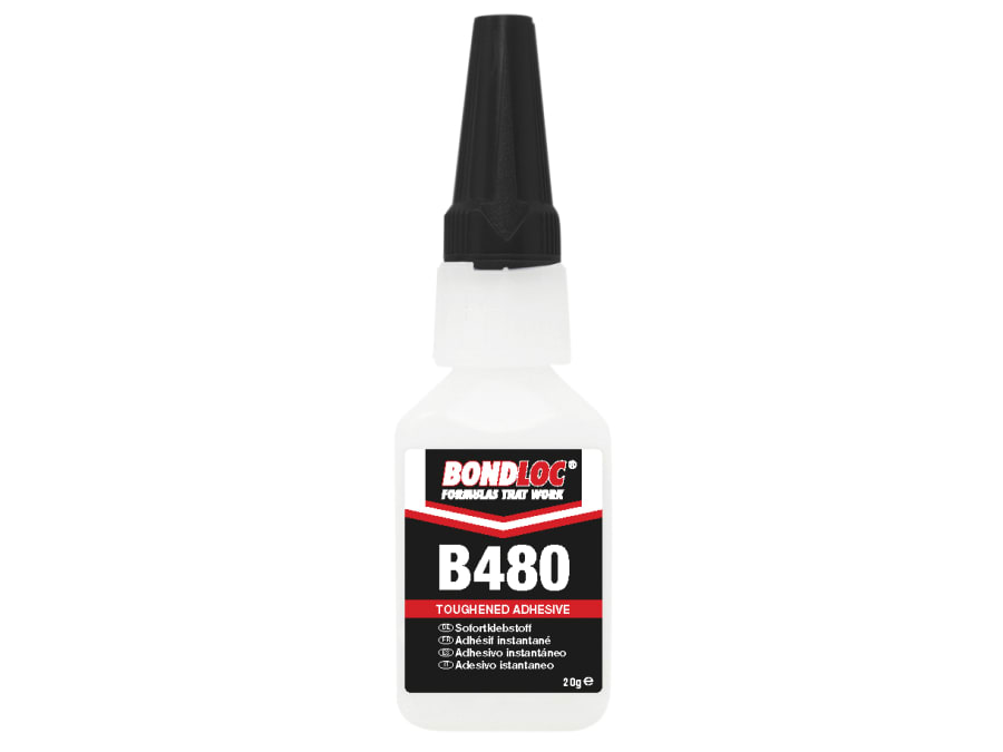 Bondloc B480 20g Black Rubber Toughened Cyanoacrylate