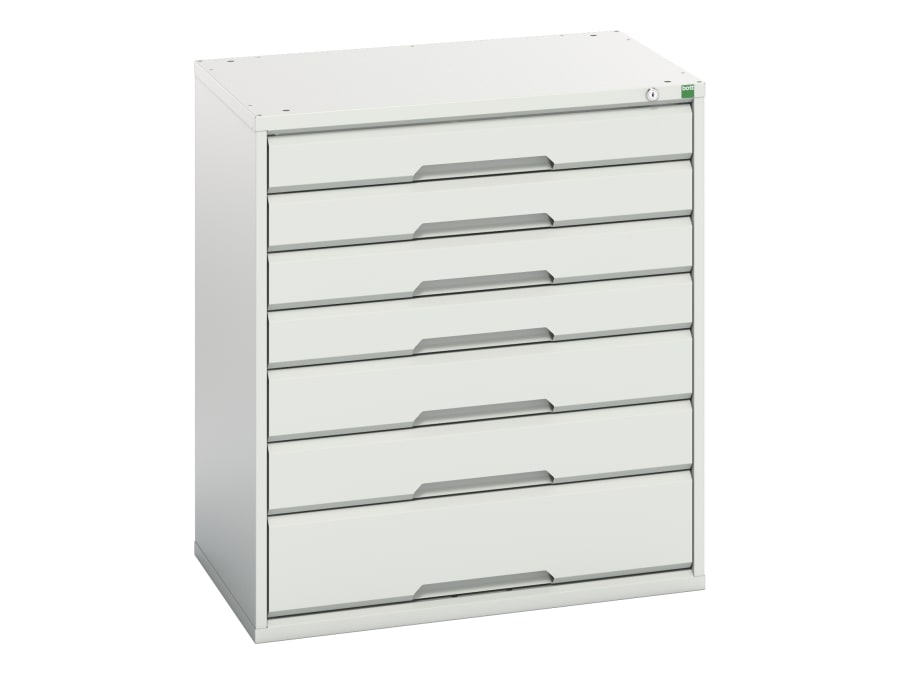 Bott 1692512916 7 Drawer Cabinet 800 x 900mm Light Grey