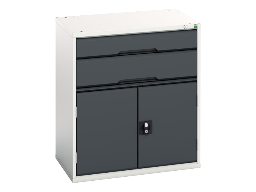 Bott 1692513719 Verso 2 Drawer + Cupboard 900 x 800mm Anthracite Grey