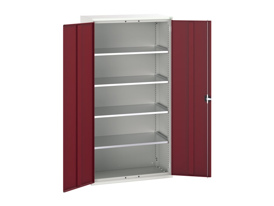 Bott 1692626724 4 Shelf Cupboard 1050mm Crimson Red