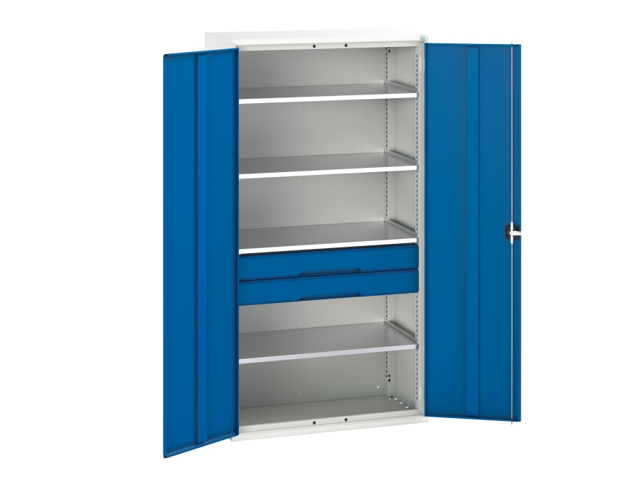 Bott 1692657411 4 Shelf & 2 Drawer Kitted Cupboard