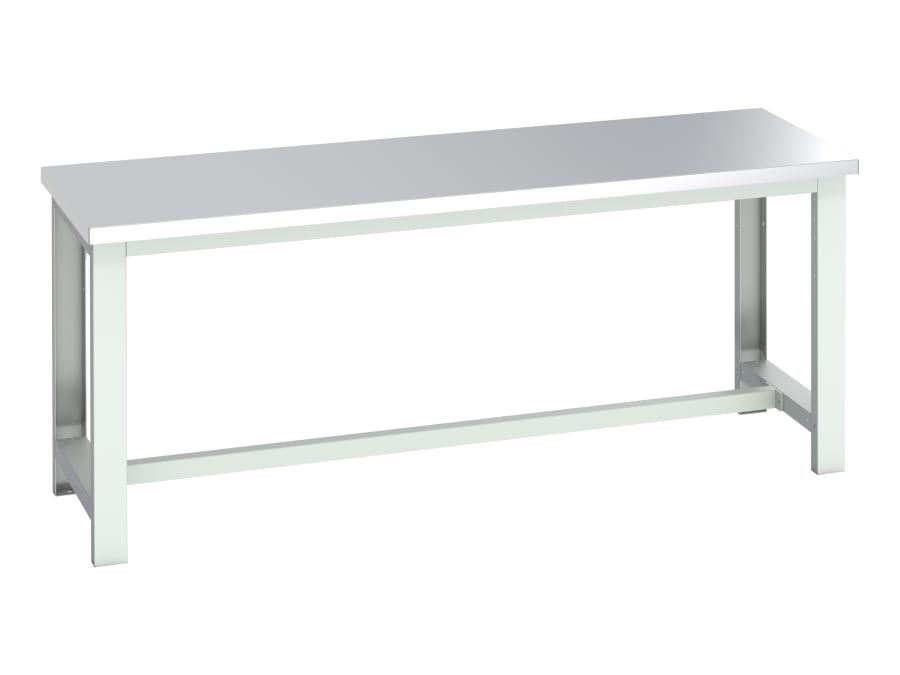 Bott 4100364416V Cubio Basic Bench with Stainless Steel Top 2000 x 750mm