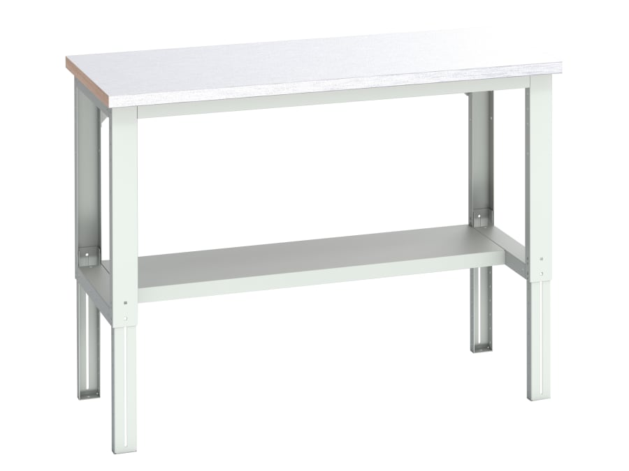 Bott 4100365516V Adjustable Bench with Half Shelf 1500 x 750mm