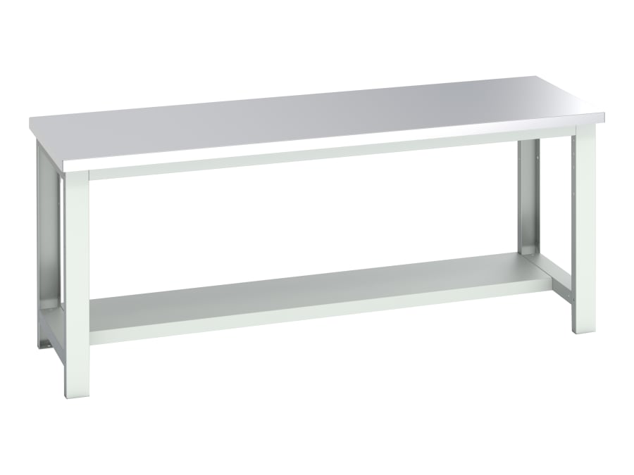 Bott 4100366016V Cubio Bench with Half Shelf 2000 x 750mm