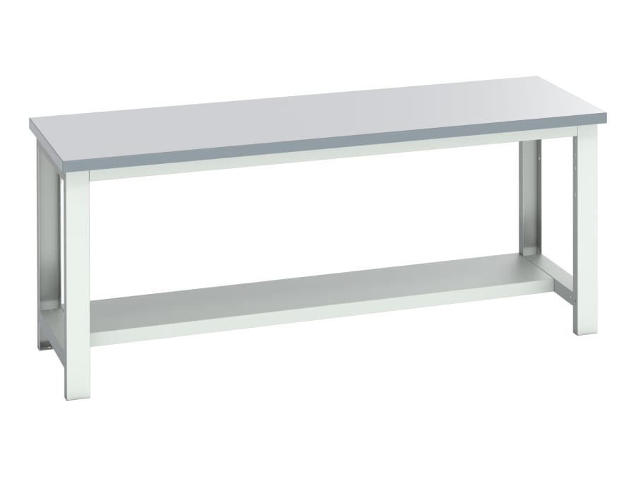 Bott 4100366116V Cubio Bench with Half Shelf 2000 x 750mm