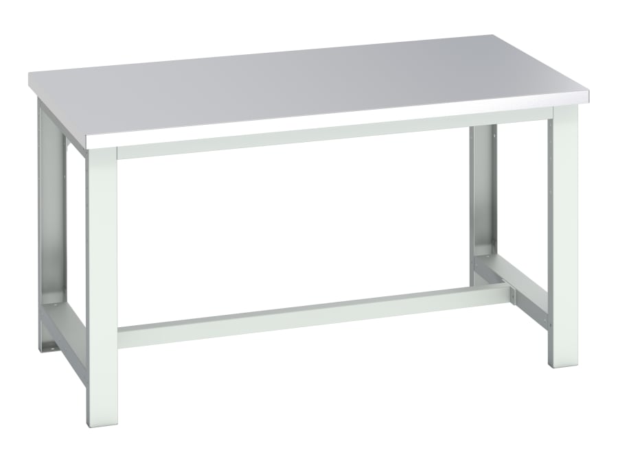 Bott Cubio Basic Bench 1500 x 900mm with Stainless Steel Clad Top