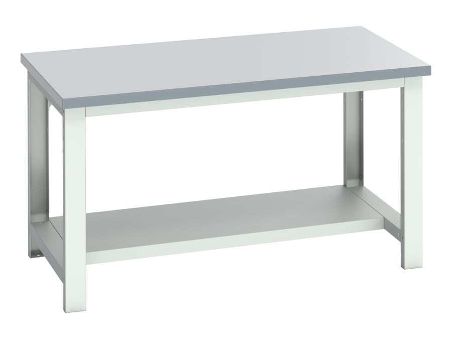 Bott 4100417316V Cubio Bench with Half Shelf 1500 × 900mm