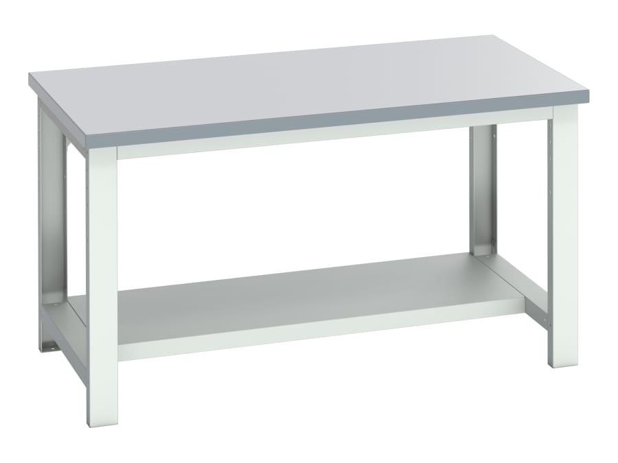 Bott 4100417416V Cubio Bench with Half Shelf 1500 x 900mm