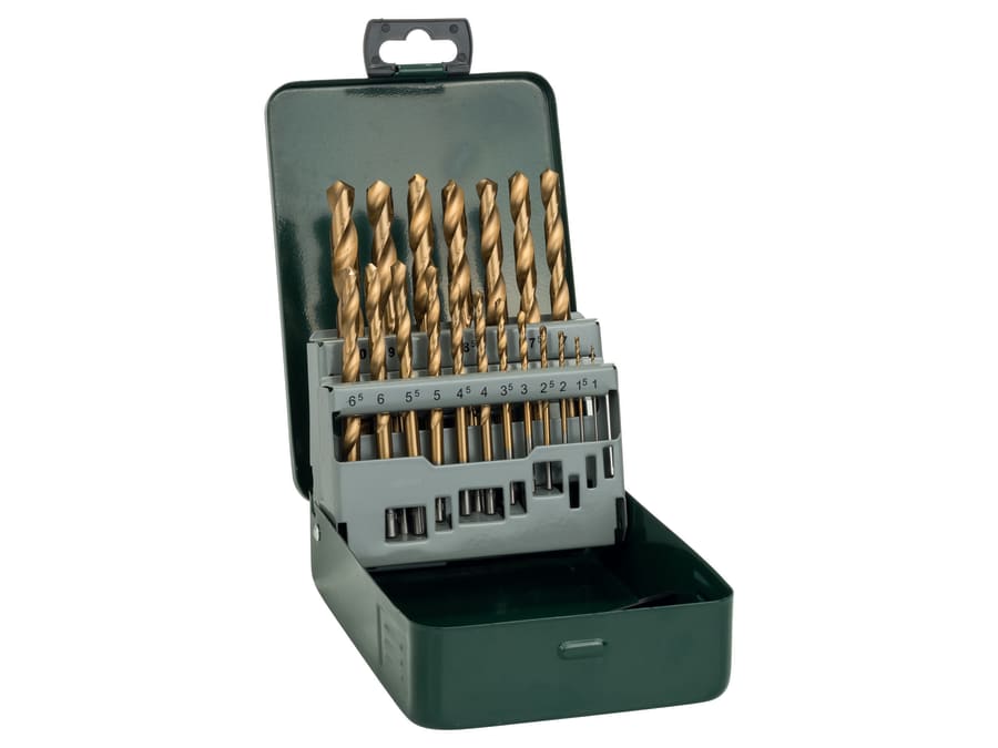 Bosch Powertool Accessories Bosch 2607019437 19 Piece HSS Titanium Metal Drill Bit Set