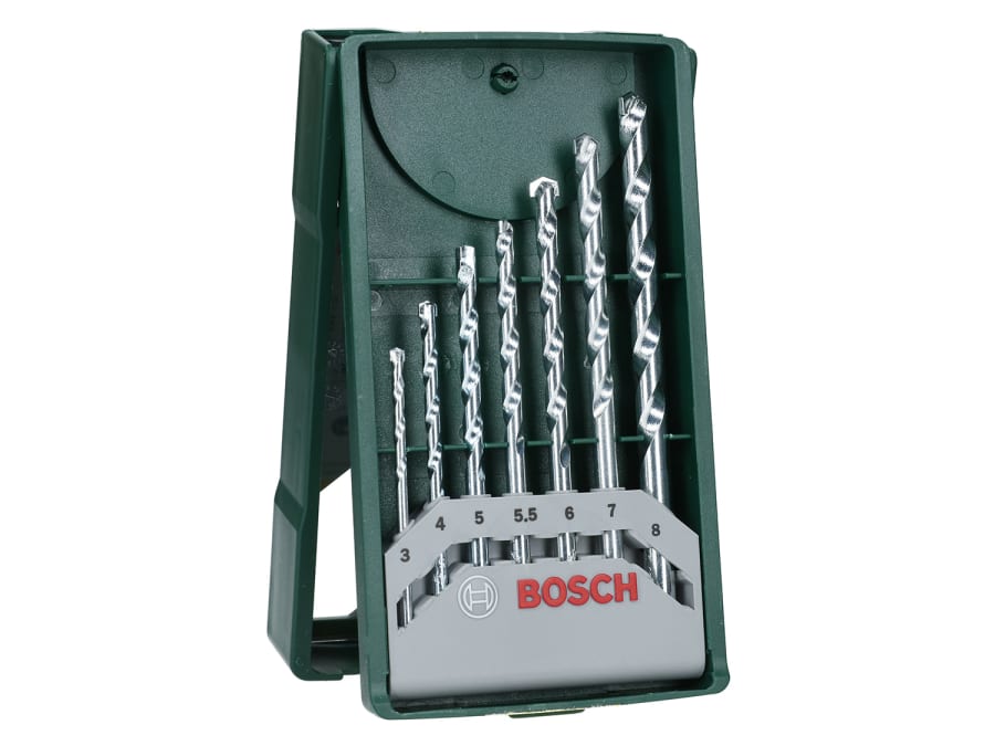 Bosch Powertool Accessories Bosch 2607019581 Mini-X-Line Masonry Drill Bit Set 7 Piece