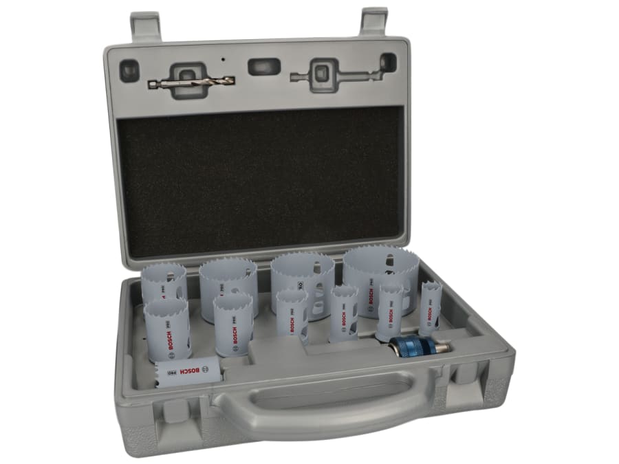 Bosch Powertool Accessories Bosch 2608594434 Multi Material Hole Saw Set 14 Piece