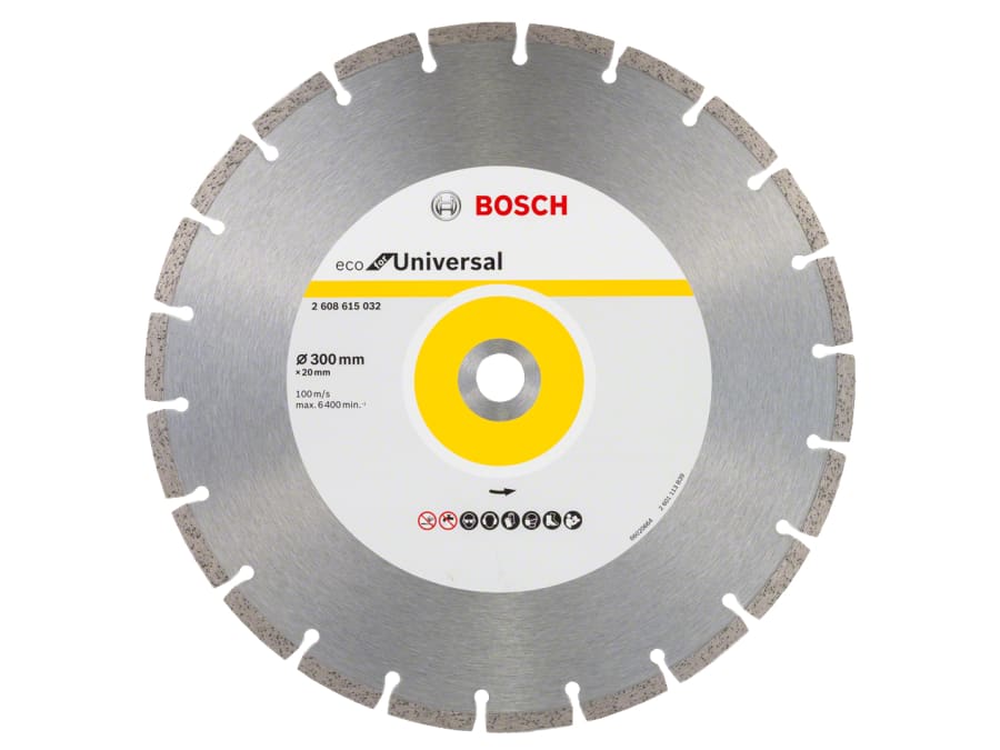 Bosch Powertool Accessories Bosch 2608615032 Universal Segmented Diamond Cutting Disc 300