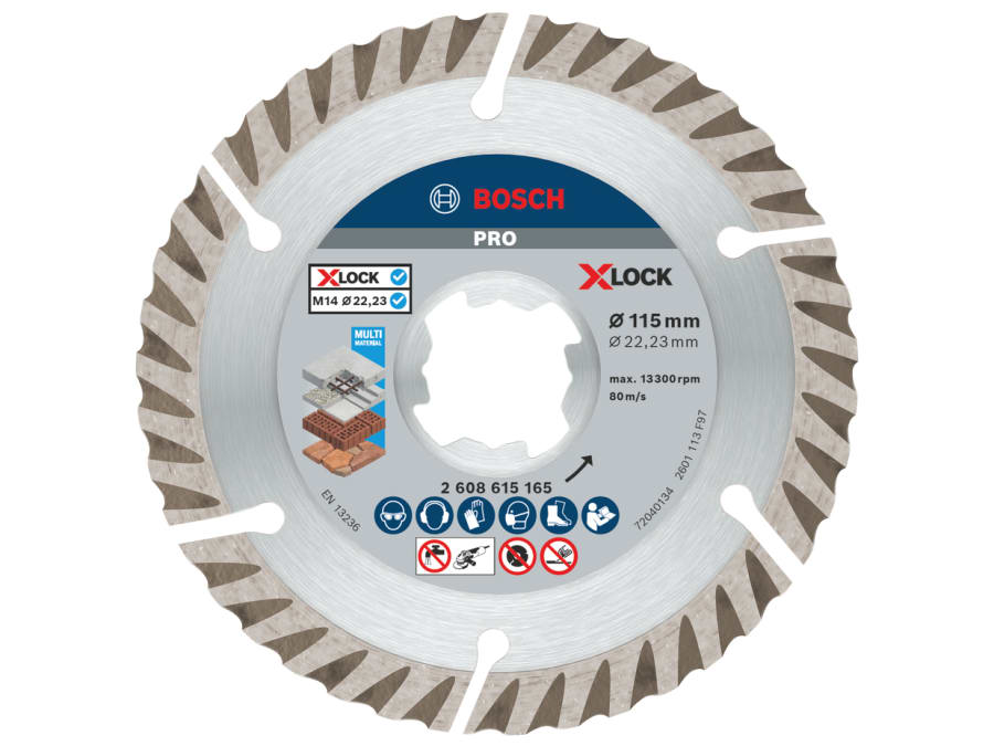 Bosch Powertool Accessories Bosch 2608615165 PRO Multi Material Diamond Cutting Disc 115 ×
