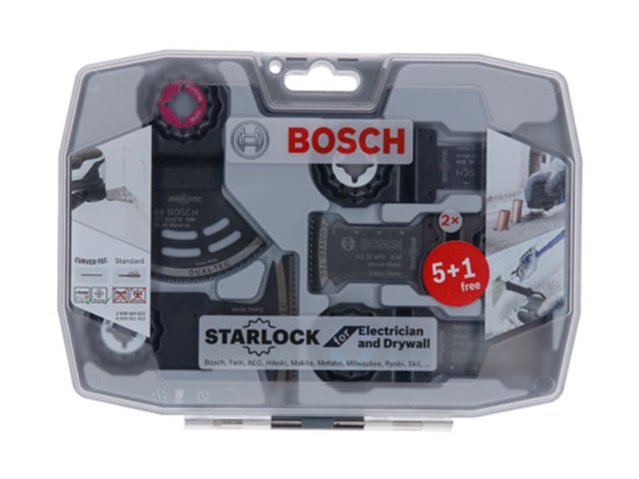 Bosch Powertool Accessories Bosch 2608664622 Starlock Electrician & Drywall Set 6 Piece