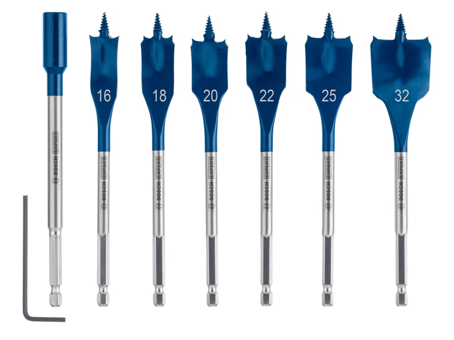 Bosch 2608900334 EXPERT Self Cut Speed Spade Drill Bit Set 7 Piece