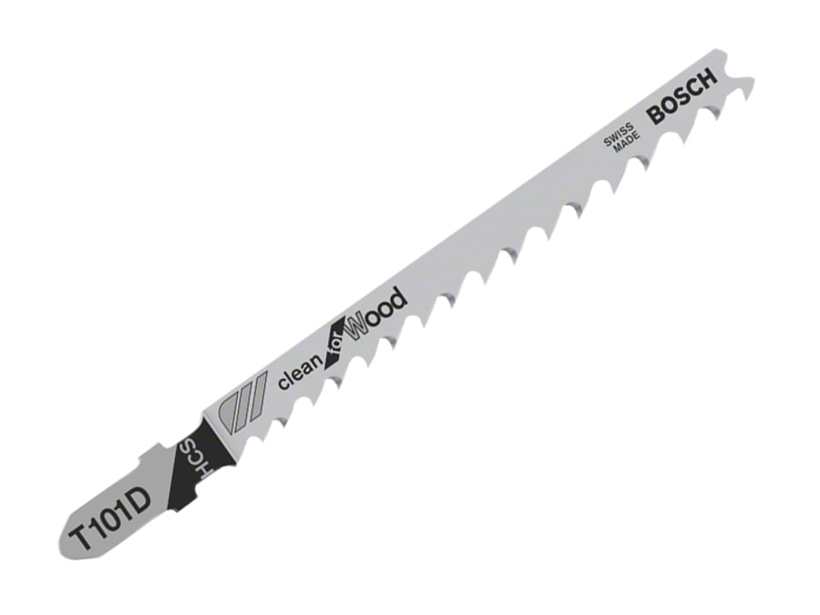 Bosch 2608630032 T101D 100mm Jigsaw Blade for Wood (Pack of 5)