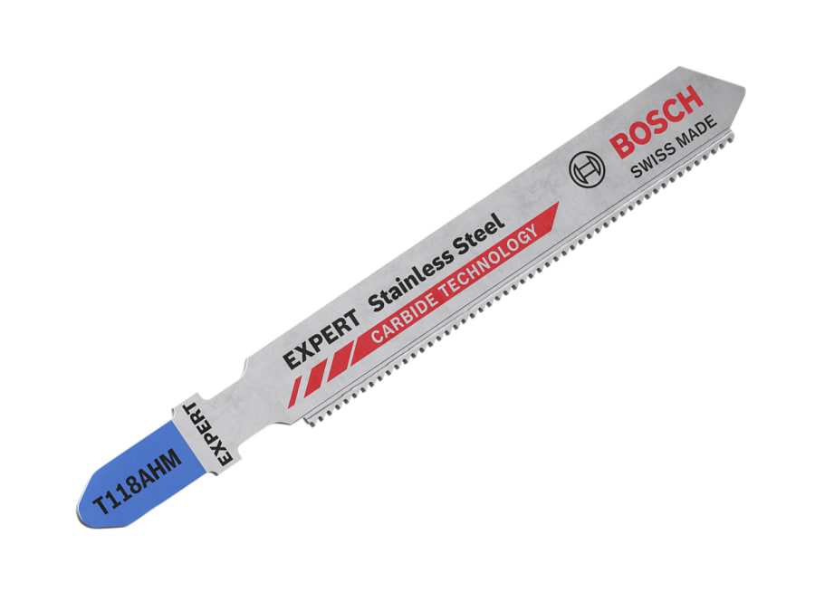 Bosch T118AHM 83mm Jigsaw Blade for Stainless Steel with 3 Blades