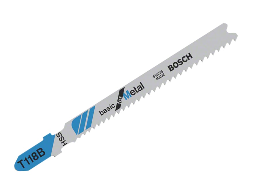 Bosch T118B 92mm Jigsaw Blade for Metal (Pack of 5)