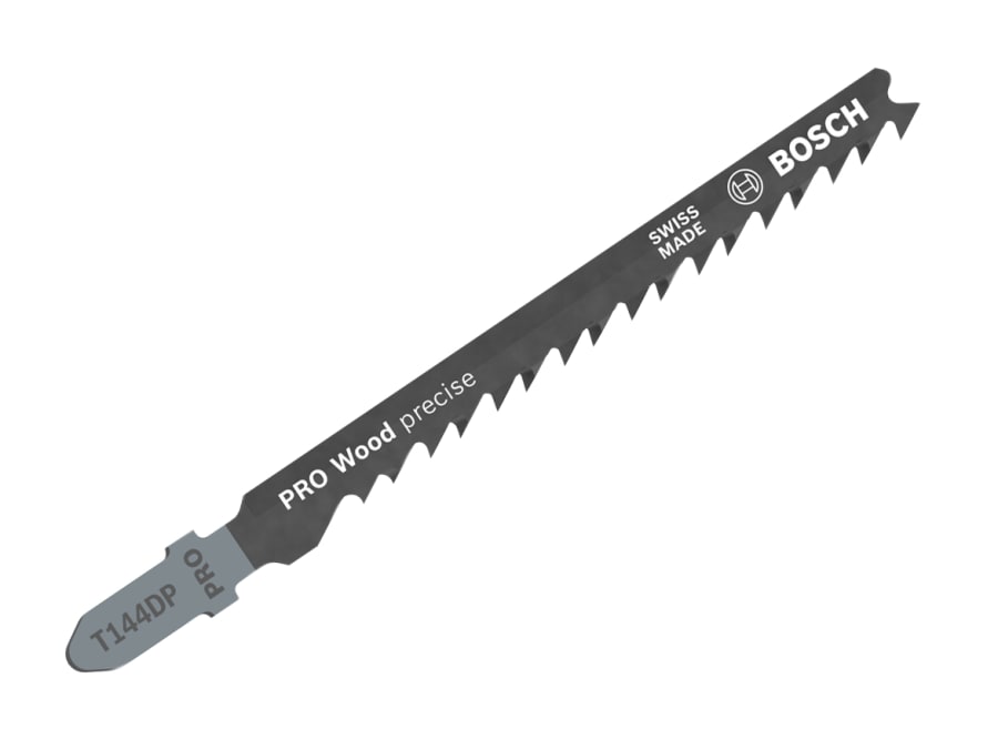 Bosch T144DP 100mm Jigsaw Blade for Wood with 5 Blades