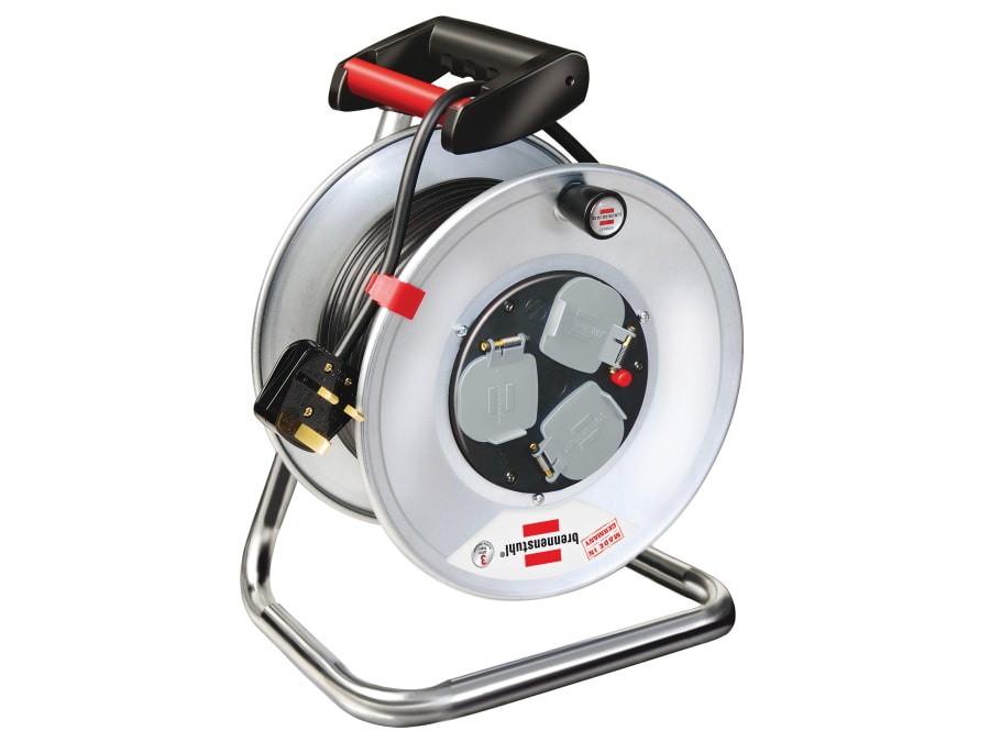 Brennenstuhl 1198053 25m Cable Reel 240V 13A 3-Socket