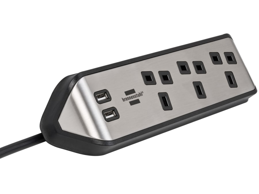 Brennenstuhl 1153593410 3-Gang Extension Lead 240V 13A 2m