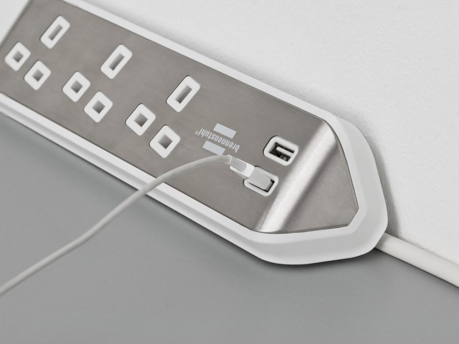 Brennenstuhl 1153593420 3-Gang Extension Lead 240V 13A 2m White