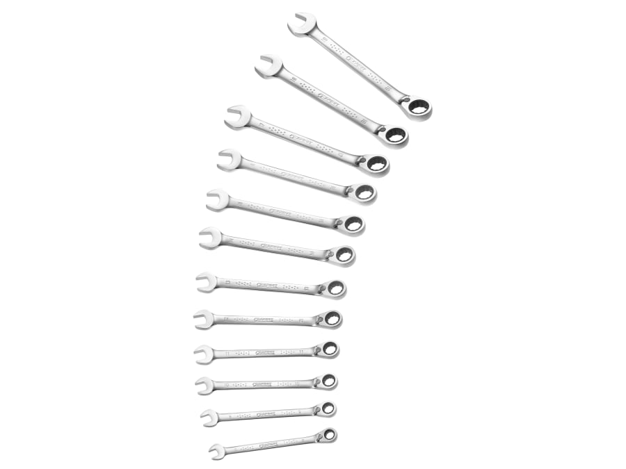 Expert E111106 12 Piece Ratchet Combination Spanner Set