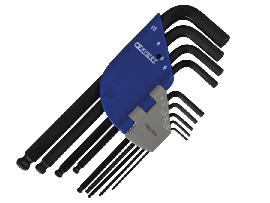 Expert E113976 9 Piece Metric Ball End Hexagon Key Set