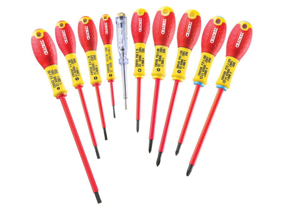 Expert E160912 10 Piece Insulated Screwdriver Set