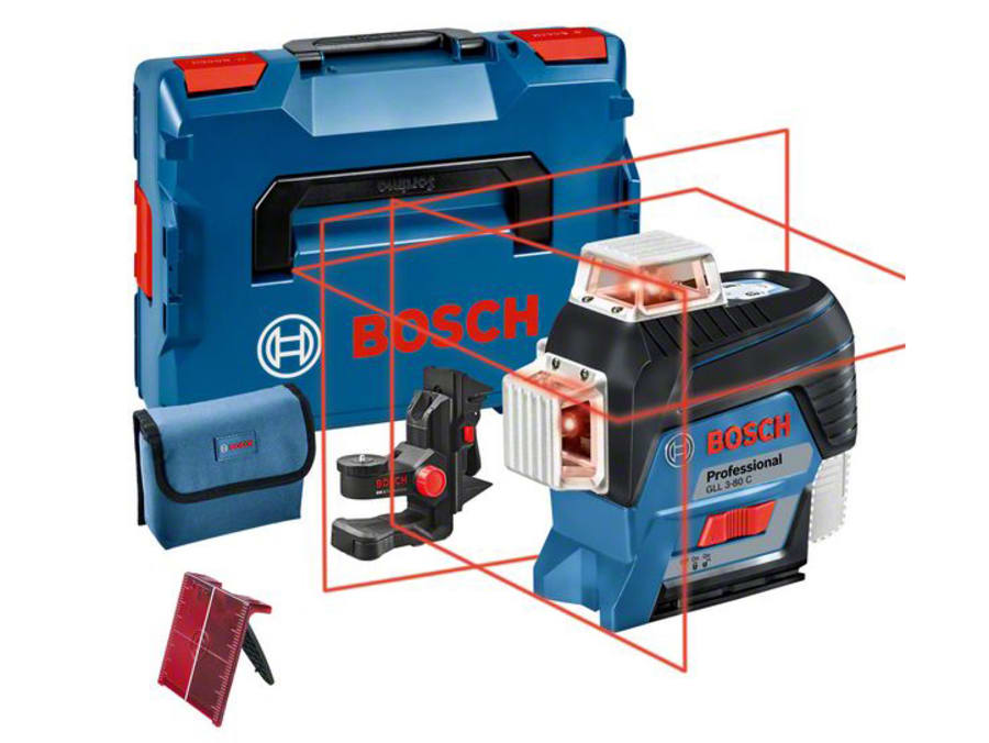 Bosch 0601063R03 GLL 3-80 C Professional 360° Line Laser with BM 1 Universal Mount