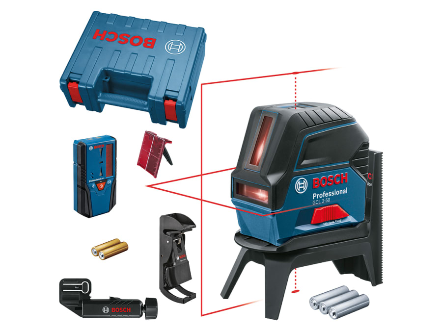 Bosch GCL 2-50 Professional Combi Laser with LR 6 Receiver