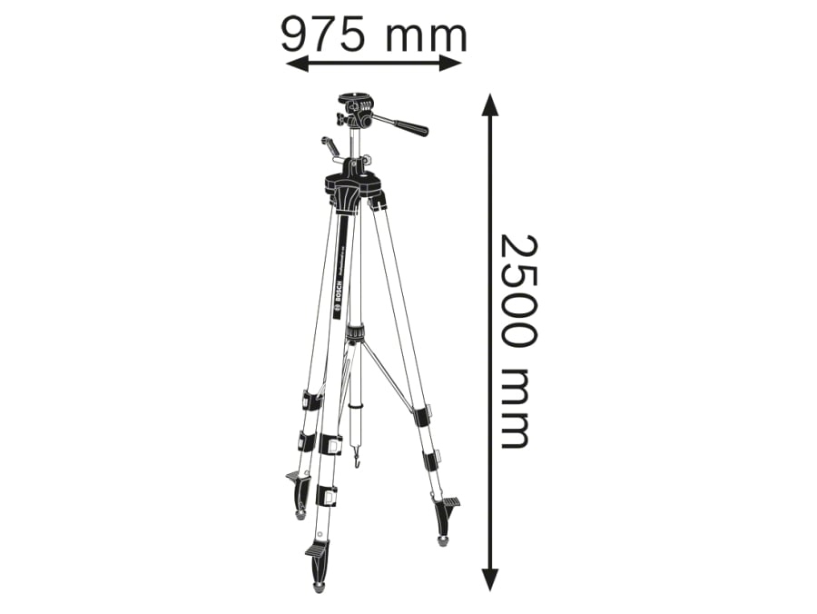 Bosch 0601096A00 BT 250 Professional Building Tripod