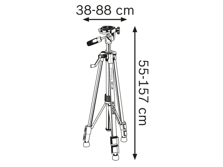 Bosch 0601096B00 BT 150 Professional Building Tripod